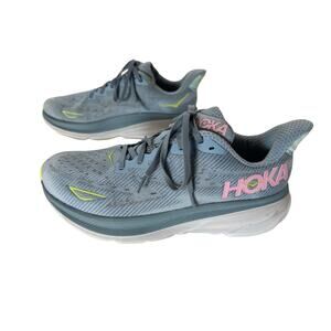 Hoka One One Clifton 9 Dusk Pink Twilight Athletic Shoes Women’s Size 11 D Wide